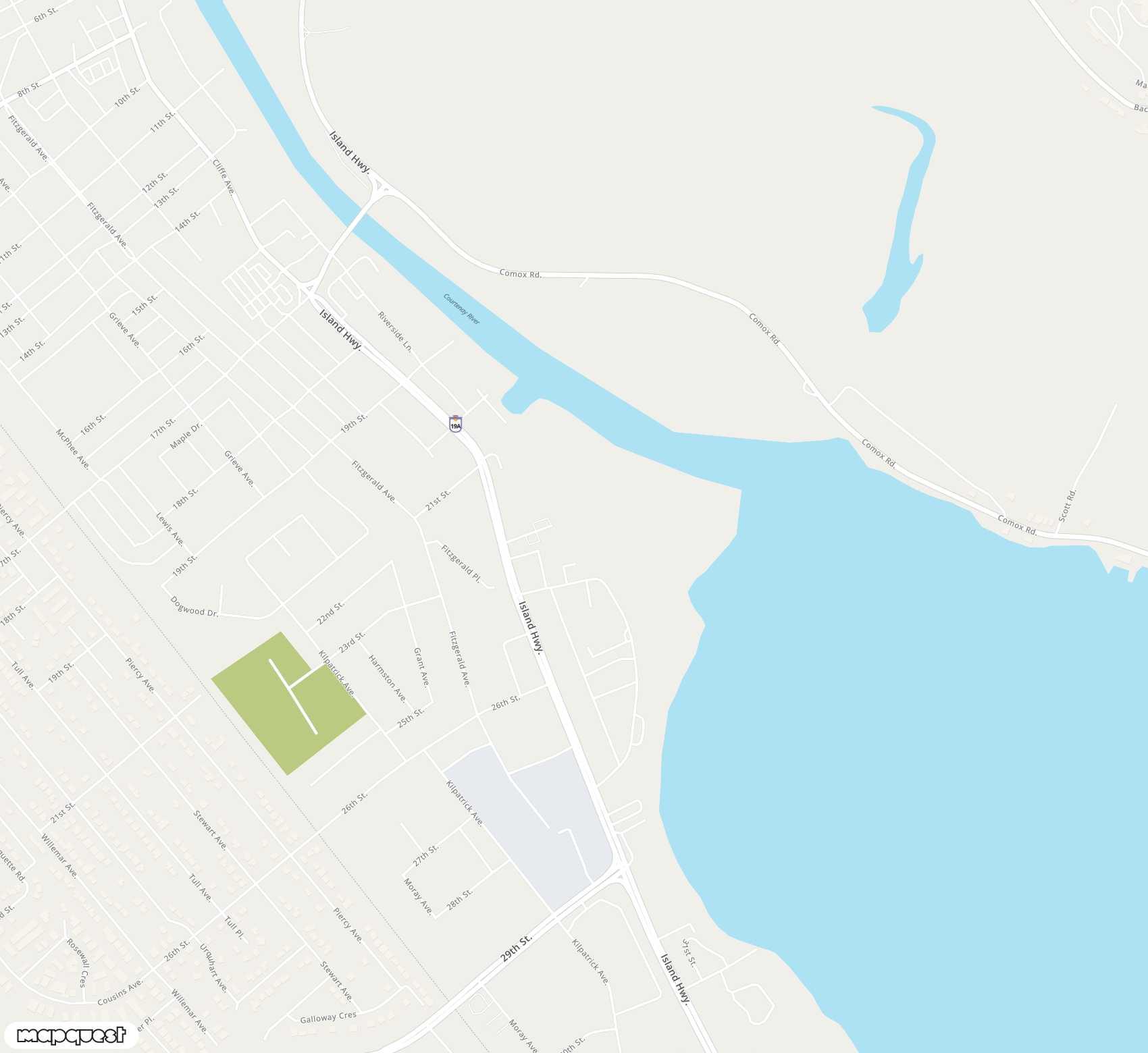 Carte de <span>Aérodrome de </span>Courtenay Airpark<span>(YCA)</span>