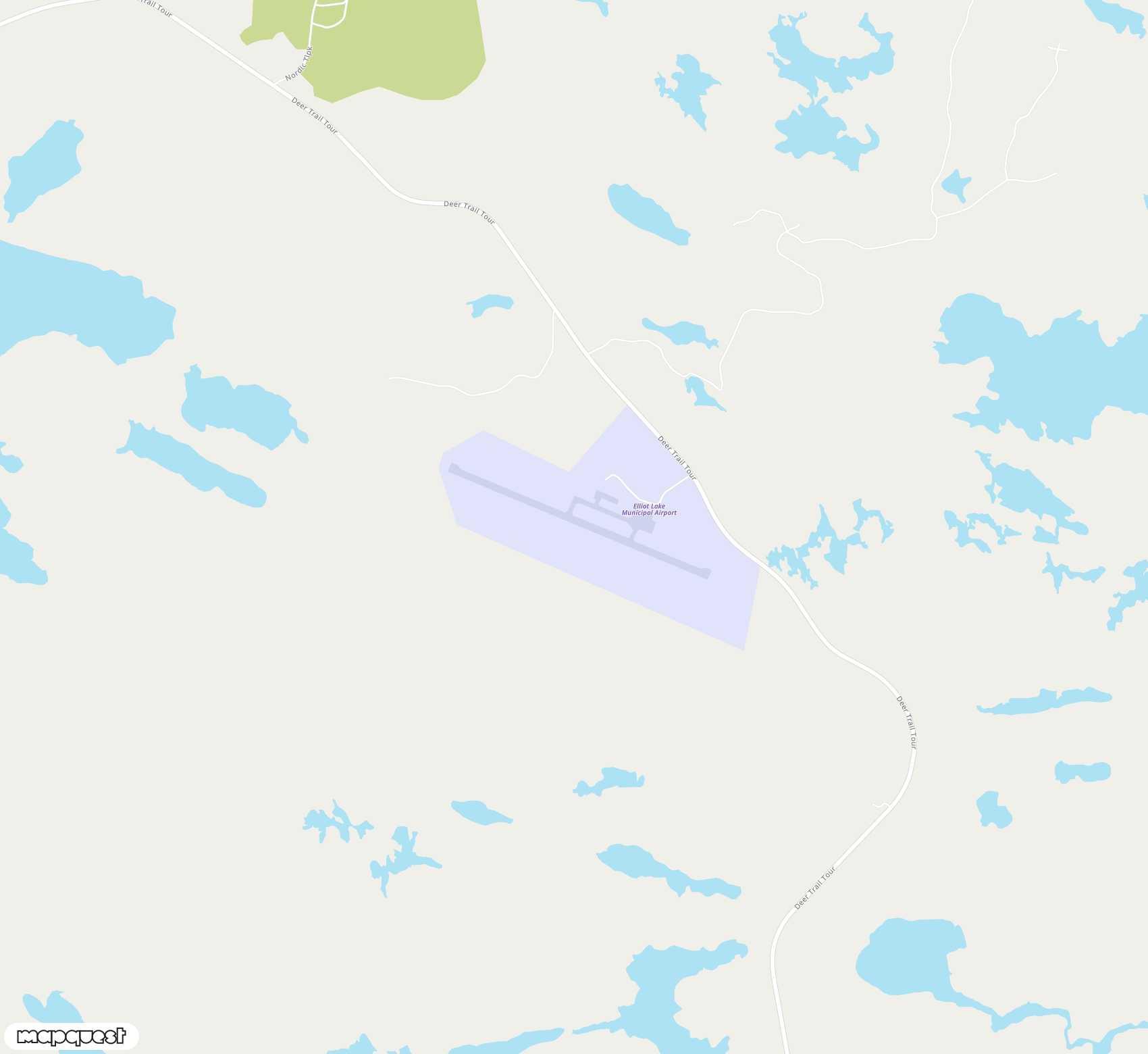 Carte de <span>Aéroport de </span>Elliot Lake Municipal<span>(YEL)</span>