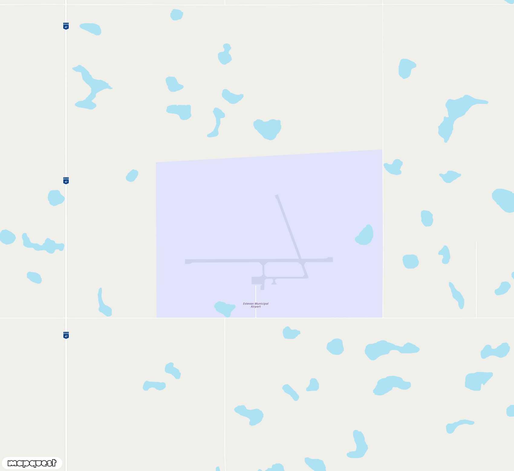 Carte de Estevan <span>airport (YEN)</span>