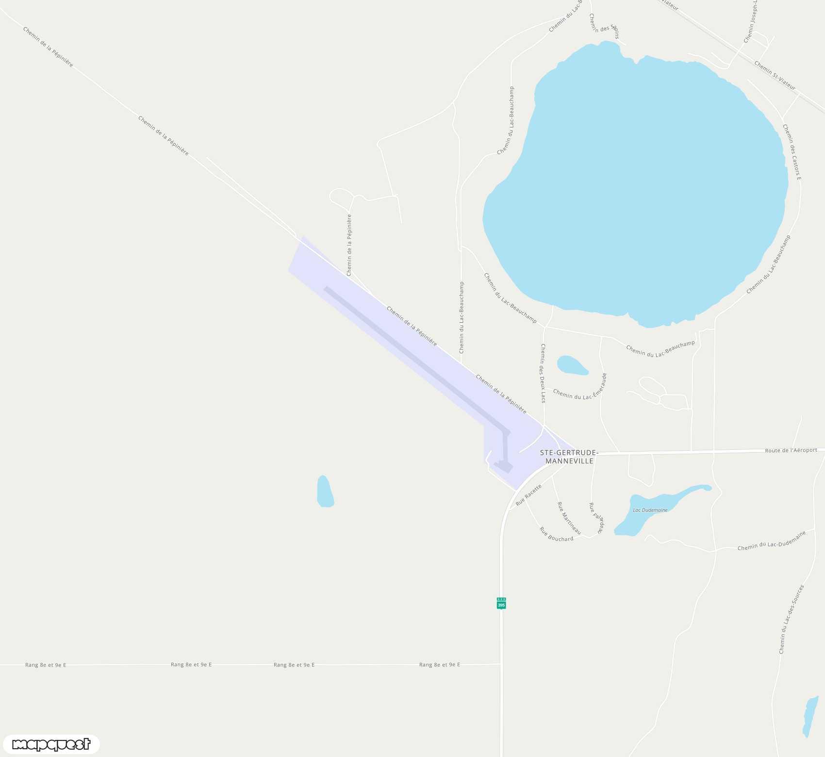 Carte de Amos/Magny <span>airport (YEY)</span>