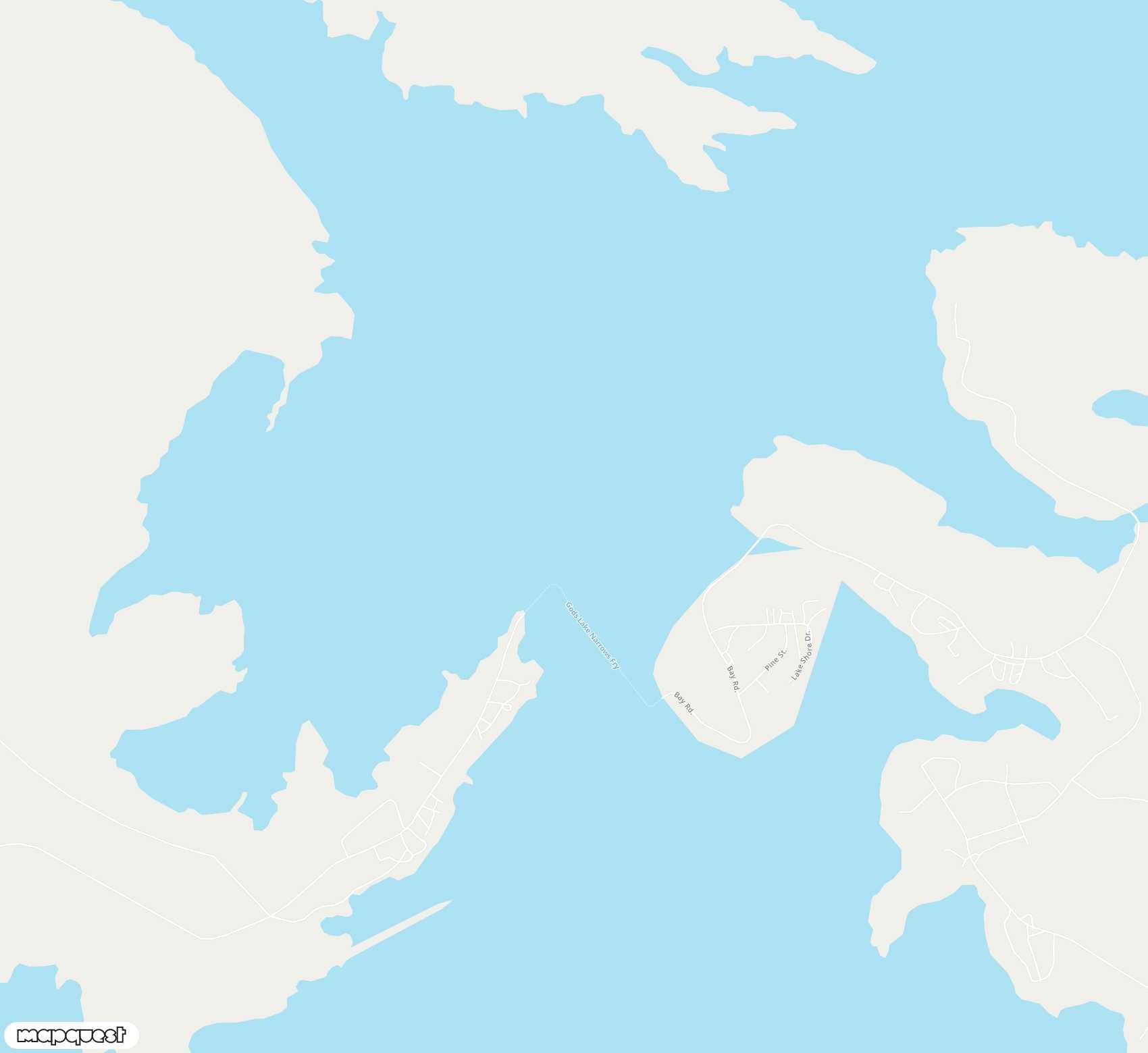 Carte de <span>Aéroport de </span>Gods Lake Narrows<span>(YGO)</span>