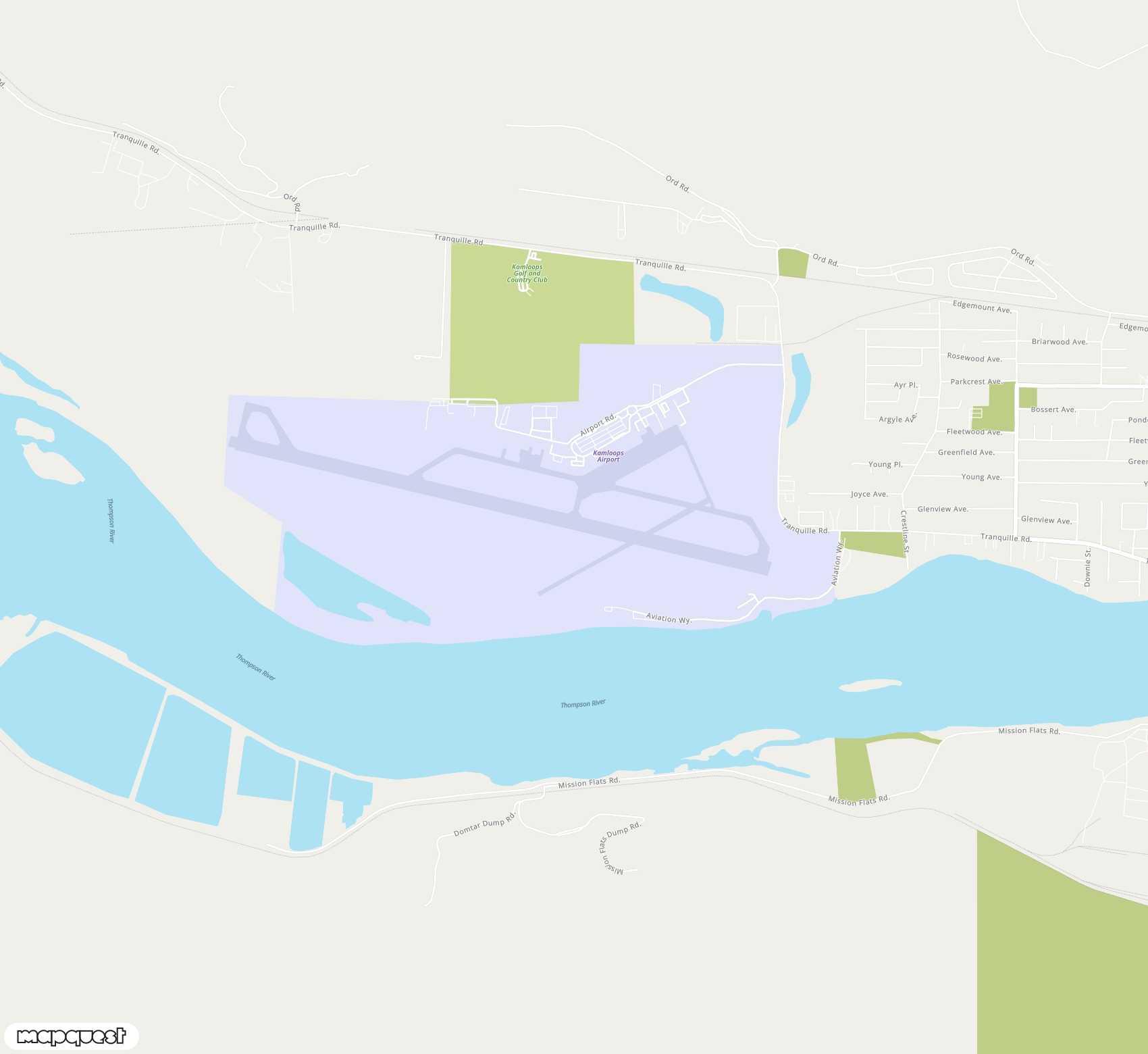 Carte de <span>Aéroport de </span>Kamloops<span>(YKA)</span>