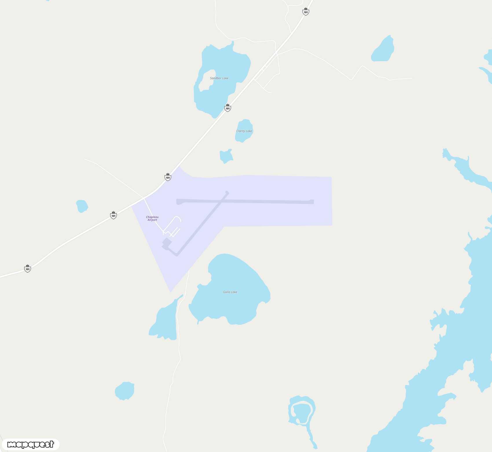 Carte de Chapleau <span>airport (YLD)</span>
