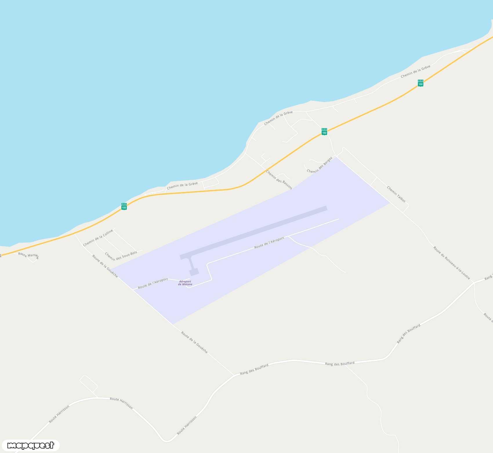 Carte de Matane <span>airport (YME)</span>