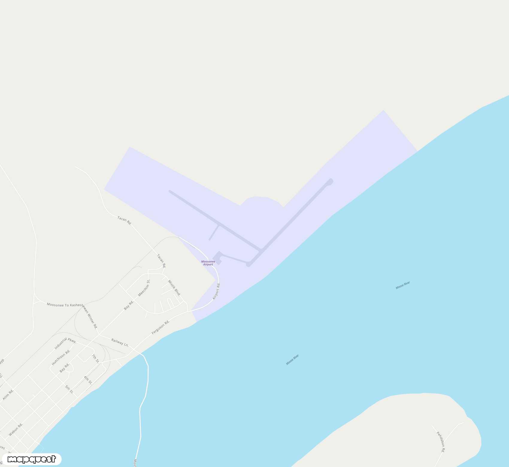 Carte de Moosonee <span>airport (YMO)</span>
