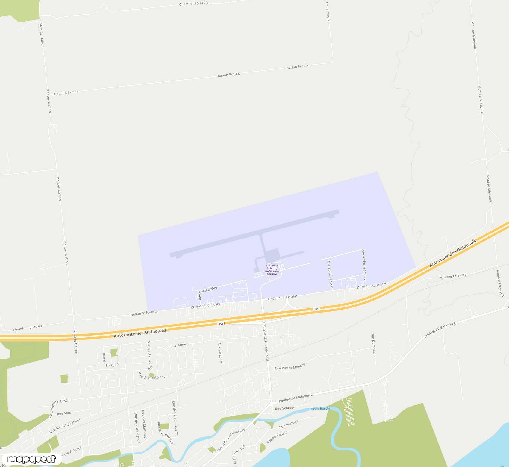 Carte de Ottawa / Gatineau <span>airport (YND)</span>