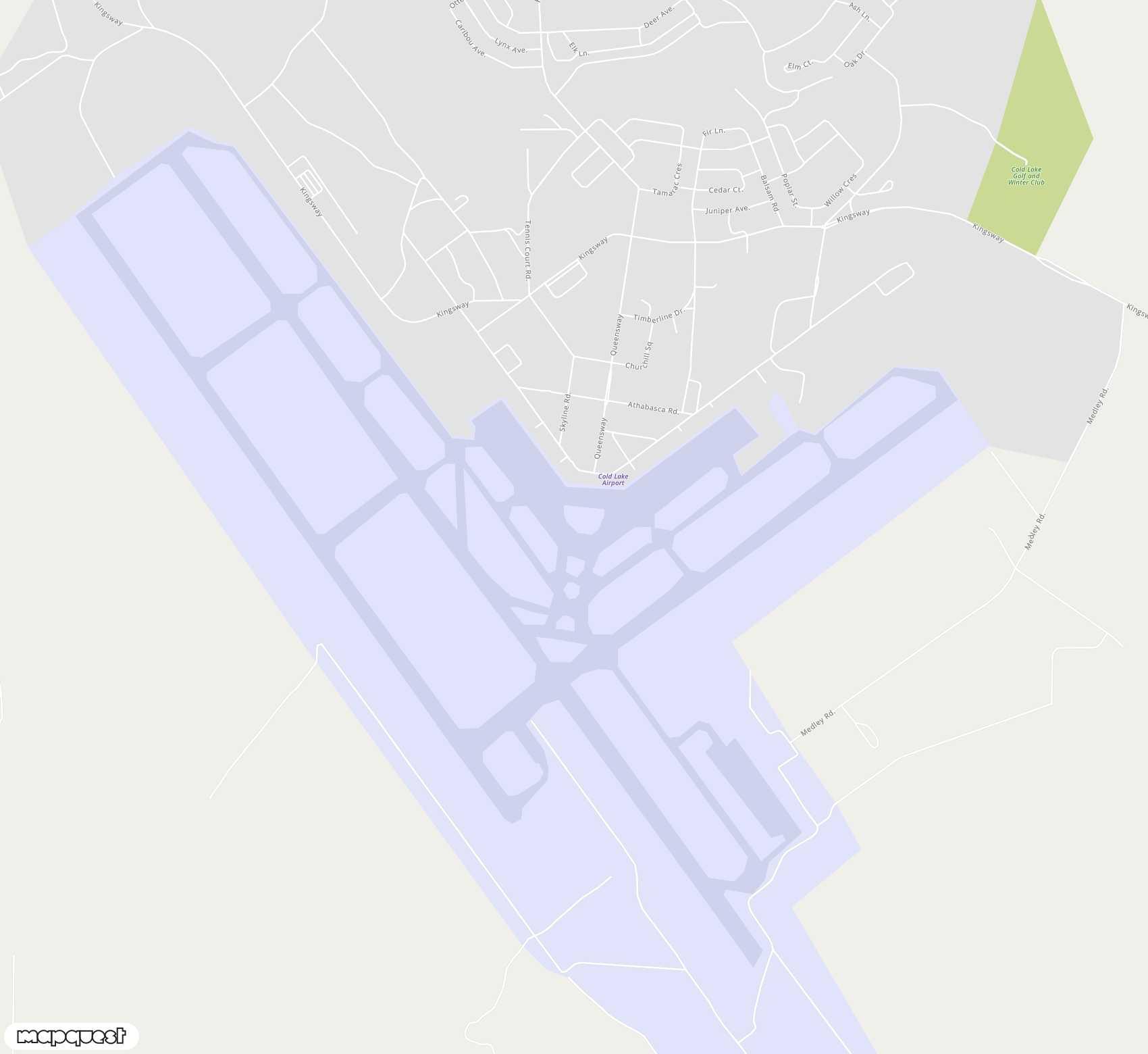 Carte de <span>Aéroport de </span>CFB Cold Lake<span>(YOD)</span>