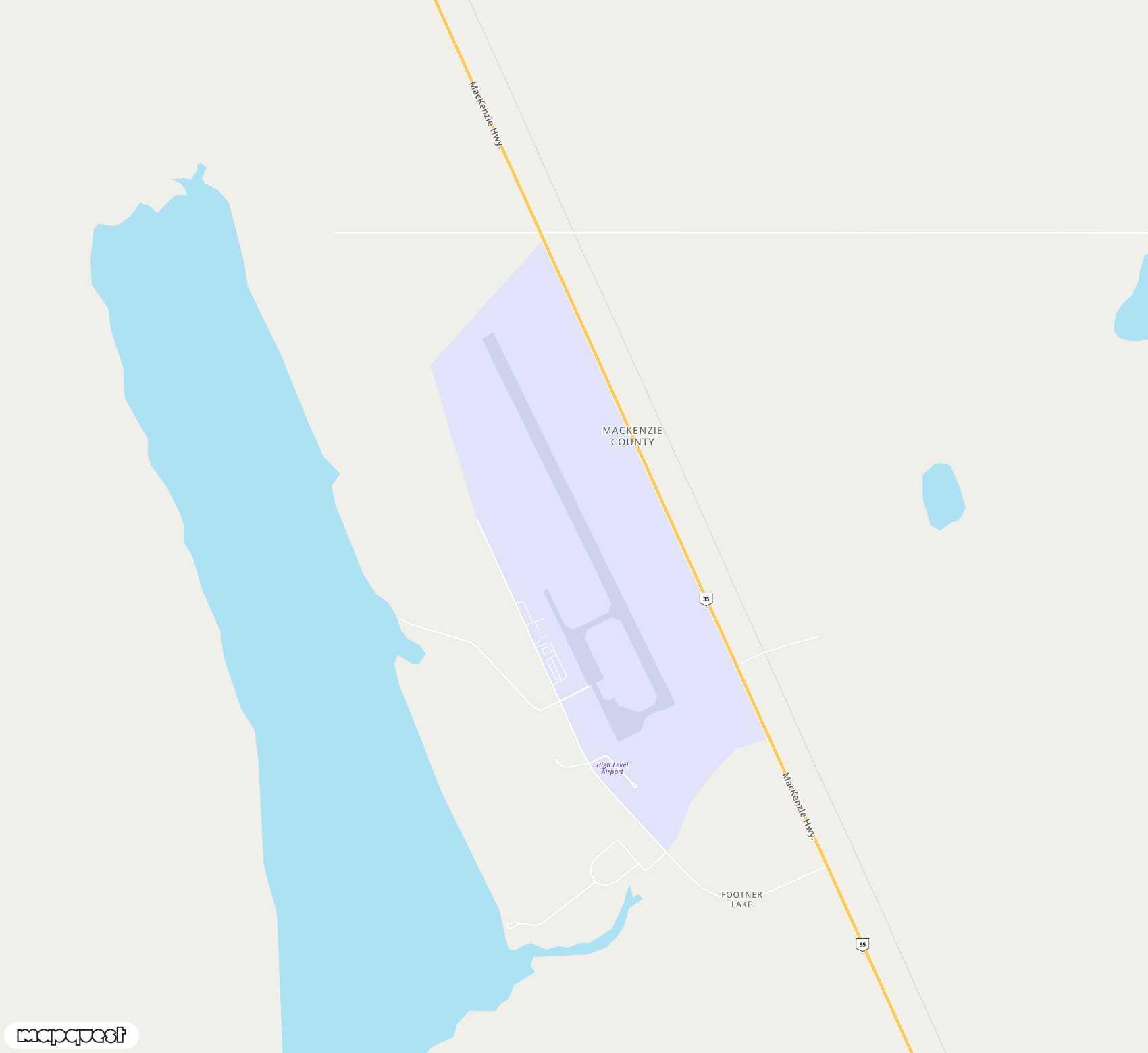 Carte de High Level <span>airport (YOJ)</span>