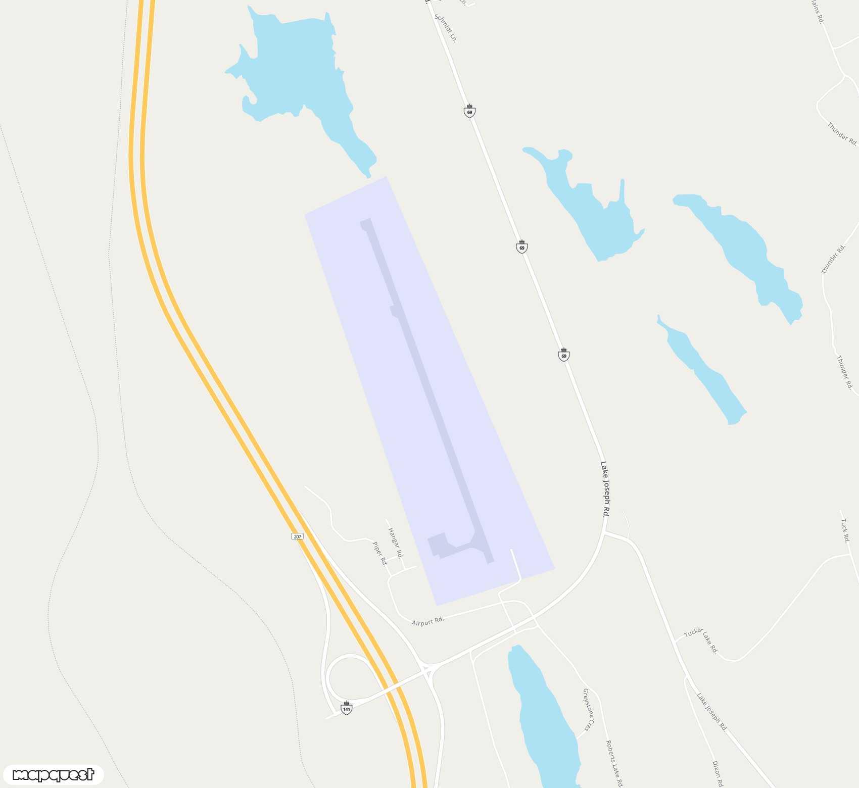 Carte de <span>Aérodrome de </span>Parry Sound Area Municipal<span>(YPD)</span>