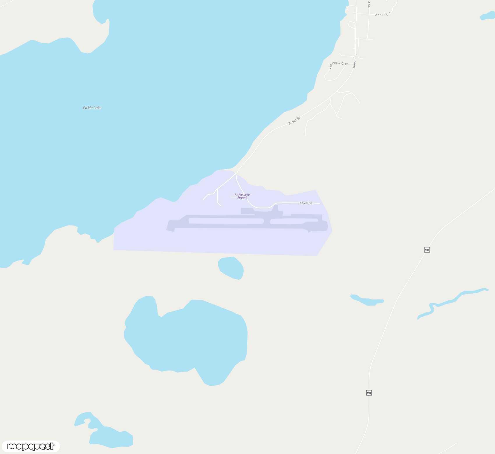 Carte de Pickle Lake <span>airport (YPL)</span>