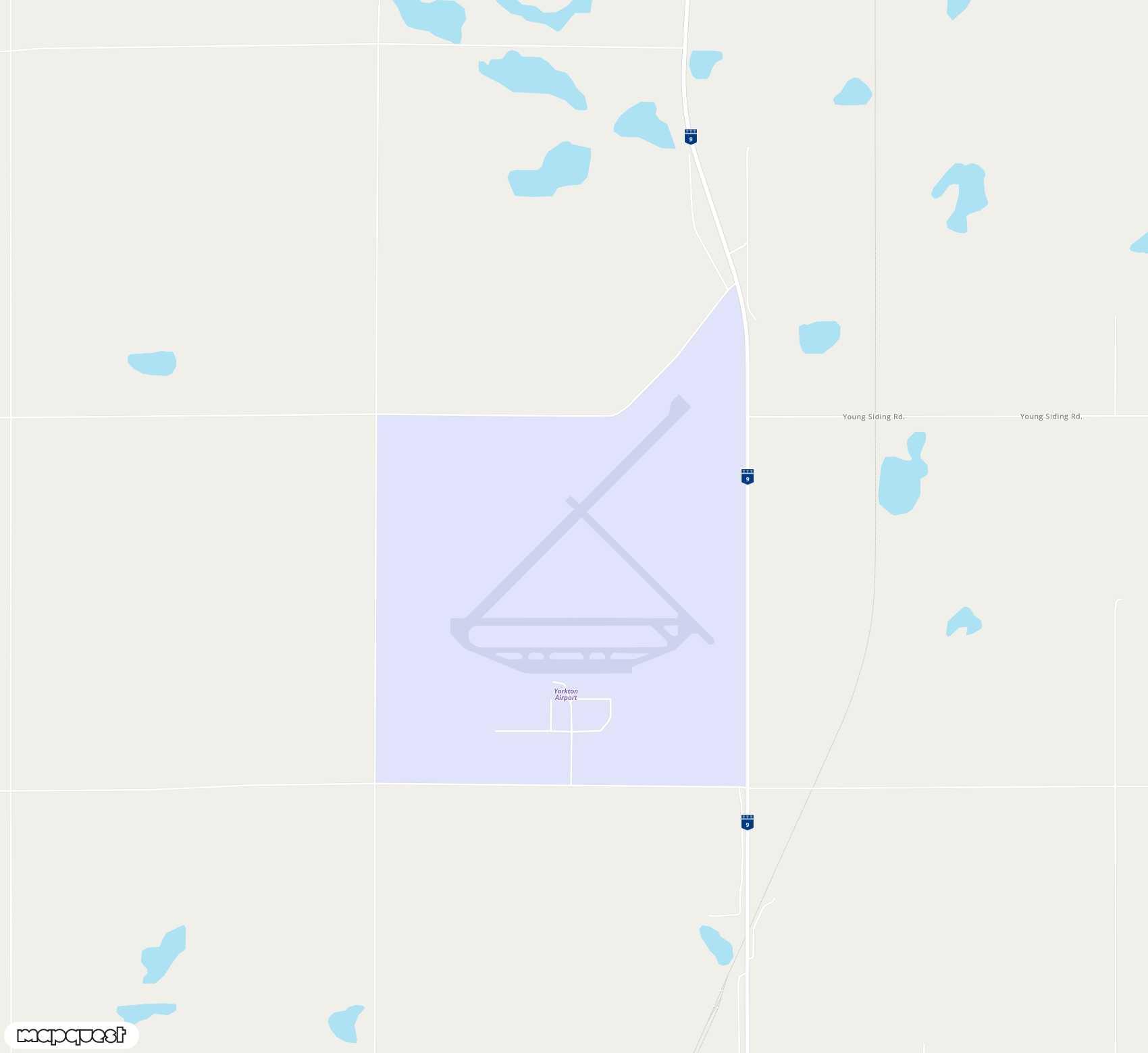Carte de Yorkton Municipal <span>airport (YQV)</span>
