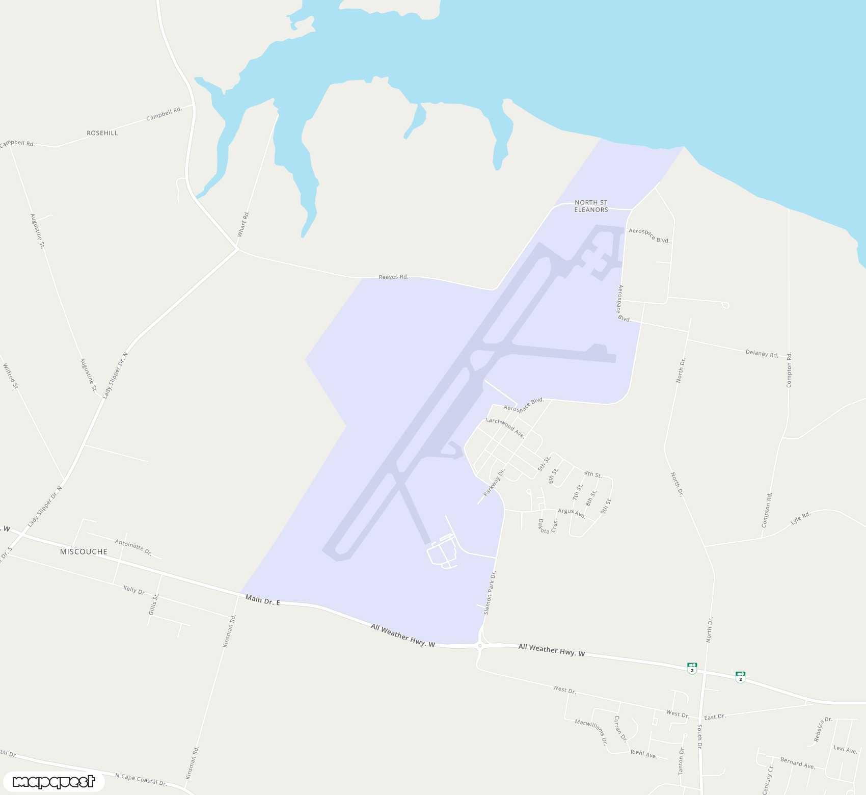 Carte de <span>Aéroport de </span>Summerside<span>(YSU)</span>