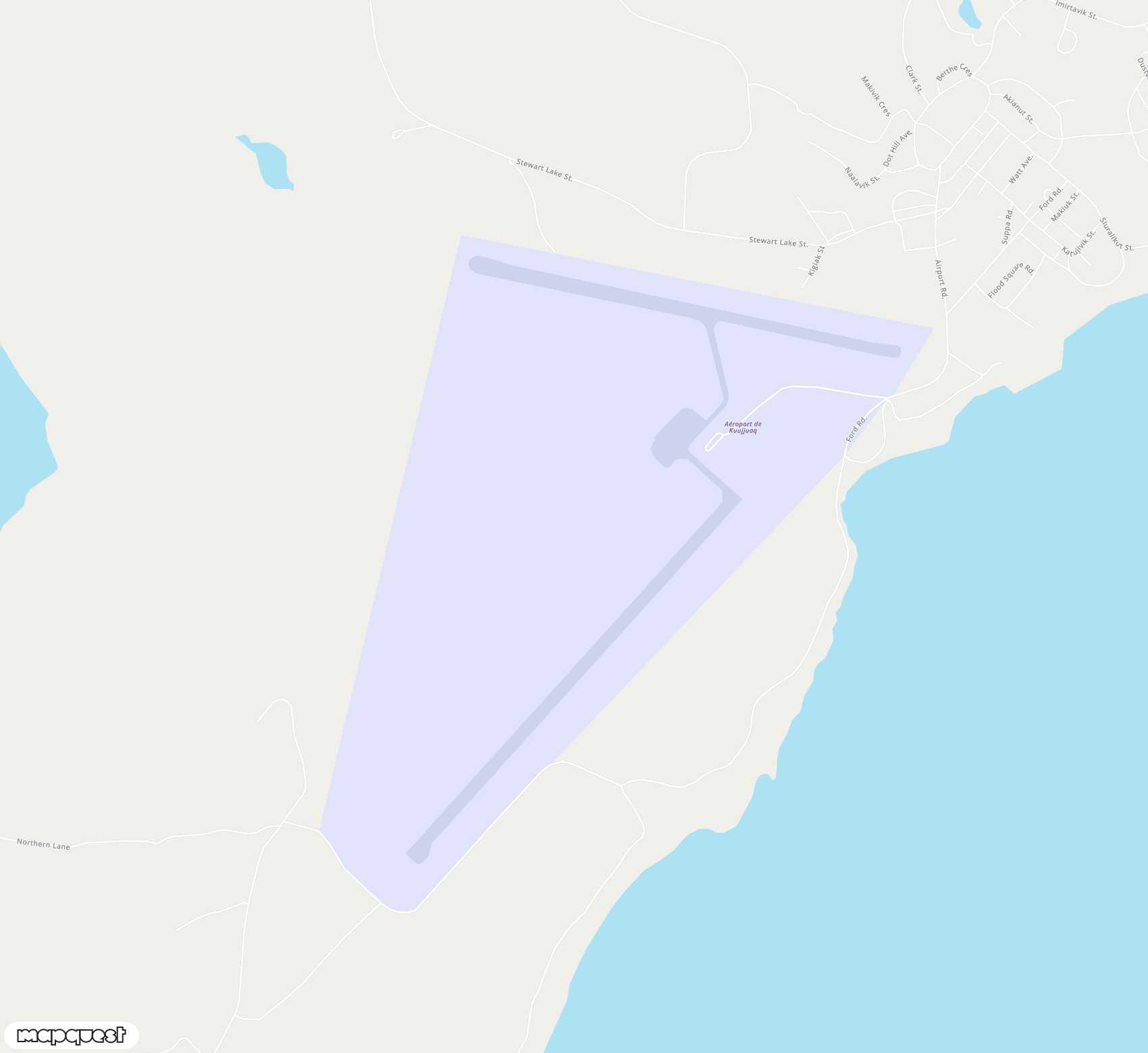 Carte de <span>Aéroport de </span>Kuujjuaq<span>(YVP)</span>