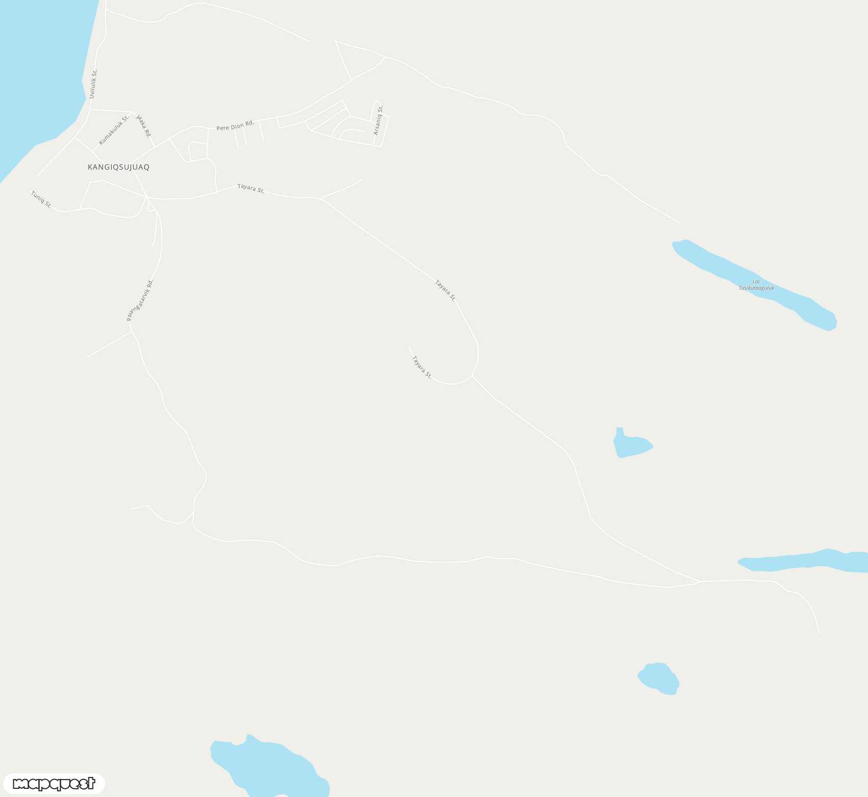 Carte de Kangiqsujuaq (Wakeham Bay) <span>airport (YWB)</span>