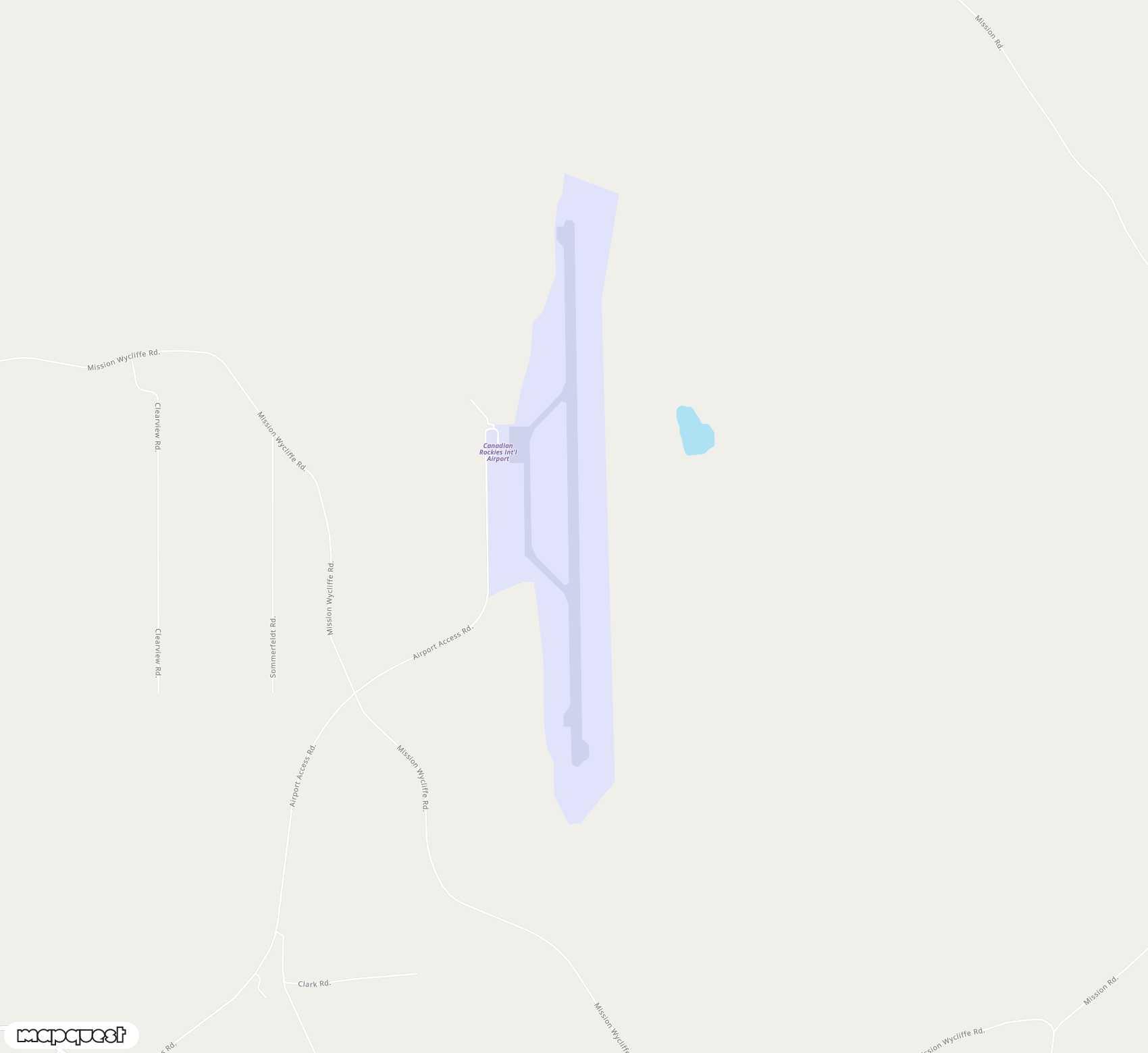 Carte de <span>Aéroport de </span>Cranbrook/Canadian Rockies<span>(YXC)</span>