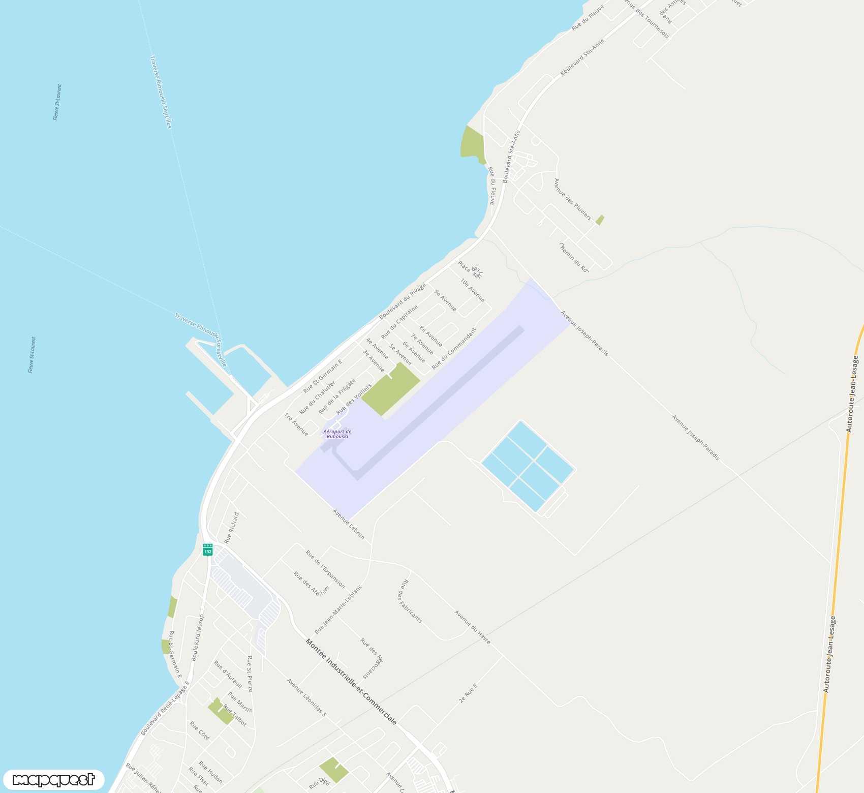 Carte de <span>Aéroport de </span>Rimouski<span>(YXK)</span>