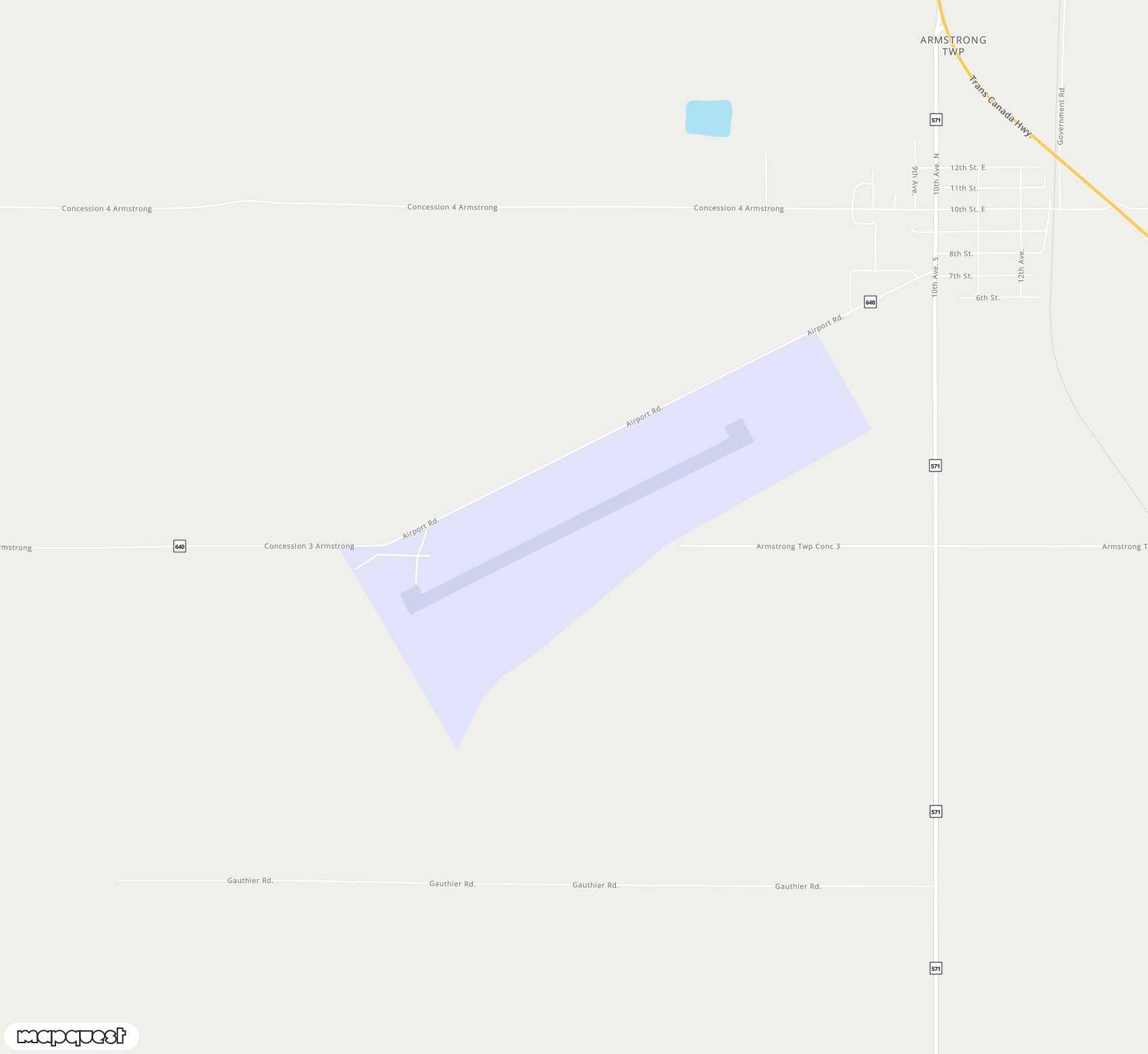 Carte de <span>Aéroport de </span>Earlton (Timiskaming Regional)<span>(YXR)</span>