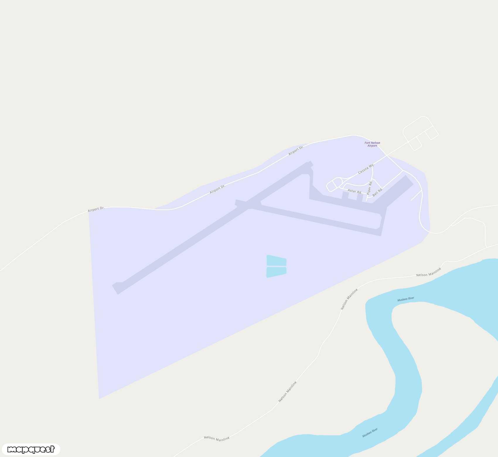 Carte de Fort Nelson <span>airport (YYE)</span>