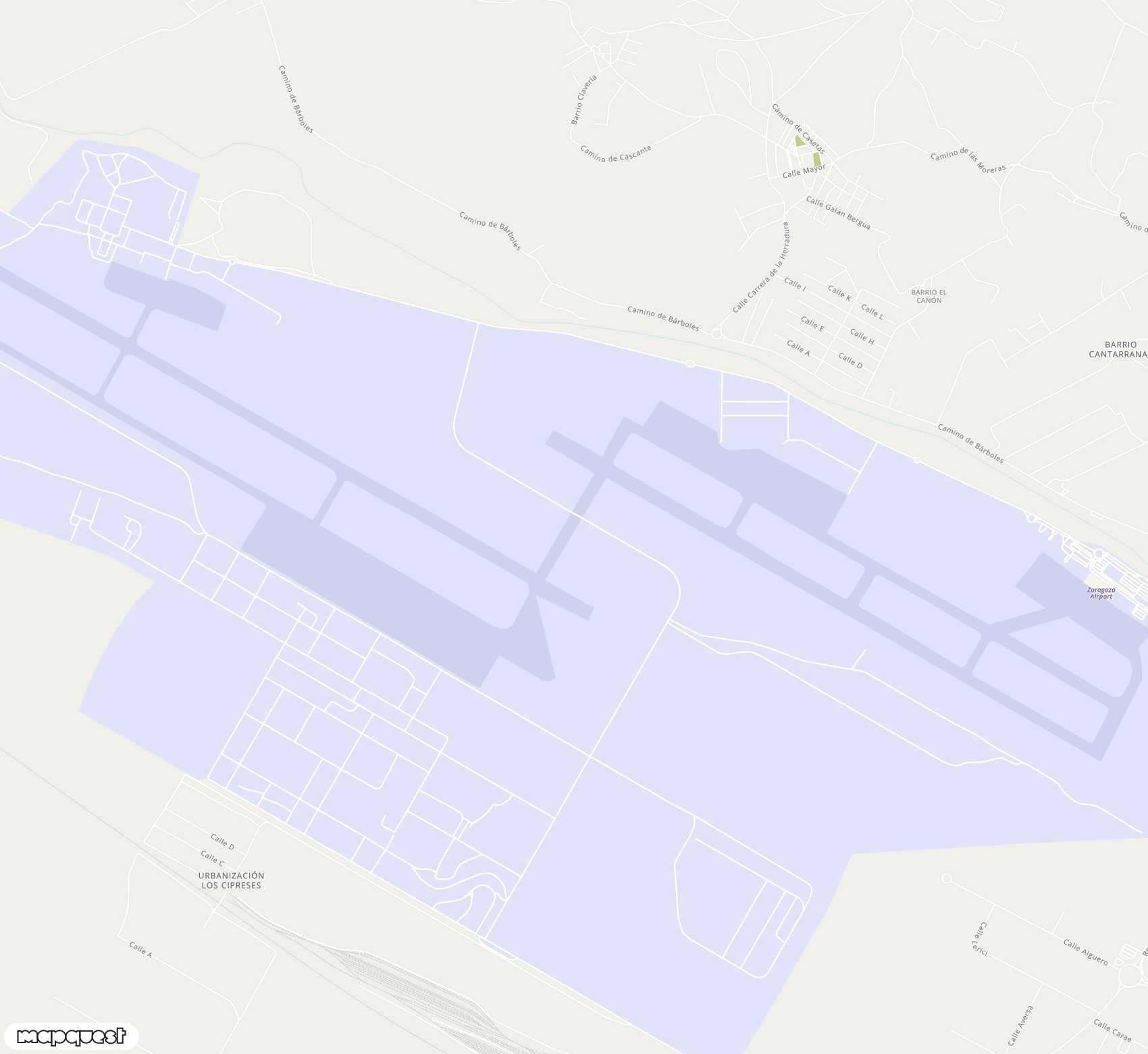 Carte de Zaragoza <span>airport (ZAZ)</span>