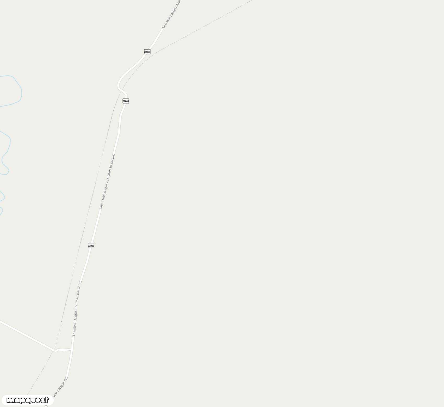 Carte de <span>Aérodrome de </span>Shamshernagar<span>(ZHM)</span>