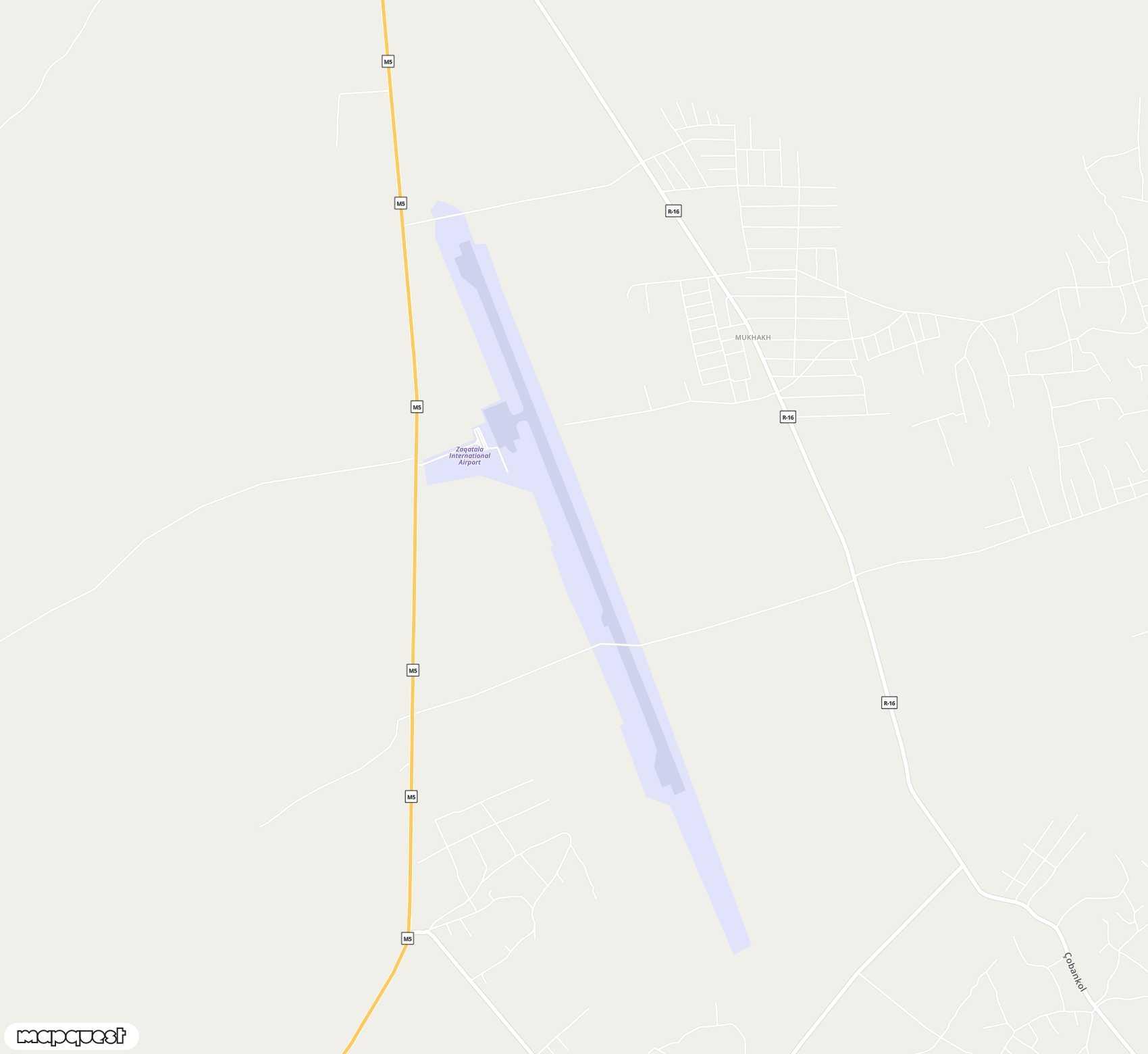 Carte de Zaqatala <span>airport (ZTU)</span>